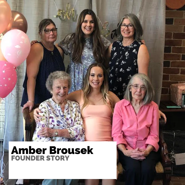 Amber Brousek with her family